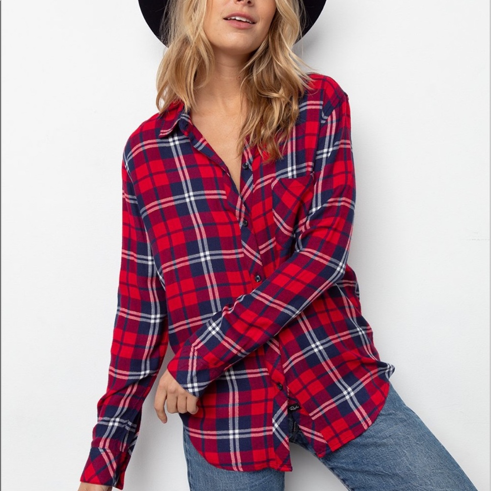 Rails size large flannel